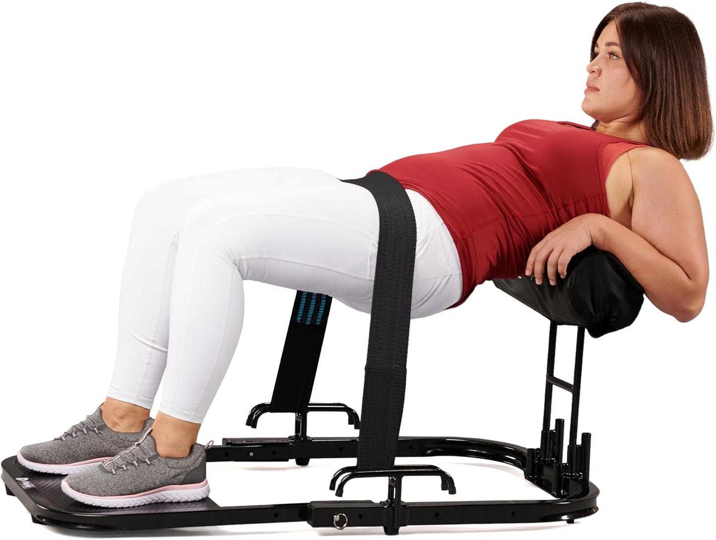 Hip Thrust Machine with Resistance Bands - Multifunctional hip thrust bench that targets the buttocks, glutes and thighs, perfect for home gym use