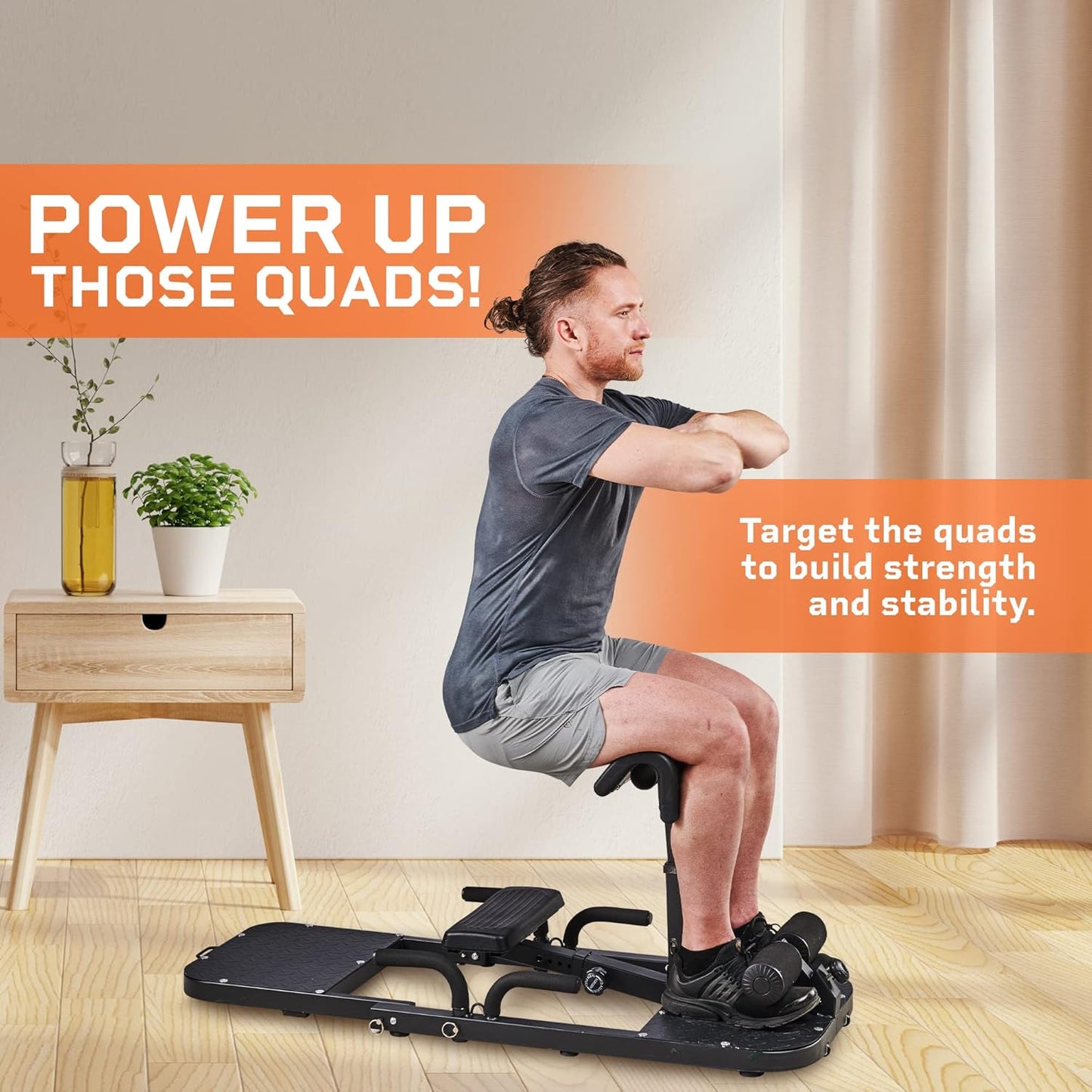 Hip Thrust Machine with Resistance Bands - Multifunctional hip thrust bench that targets the buttocks, glutes and thighs, perfect for home gym use