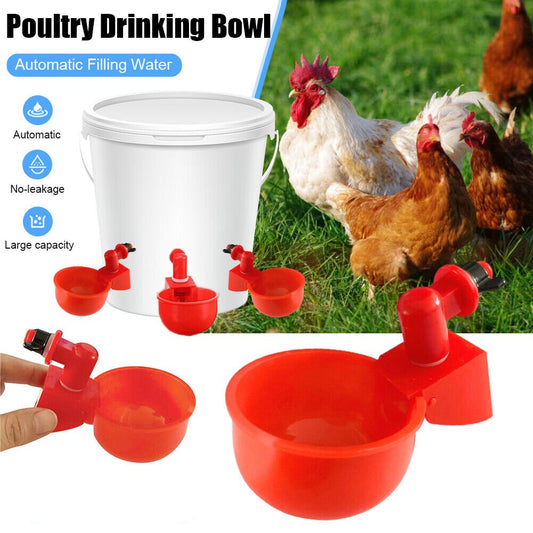 (💦EARLY SUMMER HOT SALE- 49% OFF💦)  🎉Automatic Poultry Water Bowl (5Pcs/set) 💥 BUY 2 GET 1 FREE